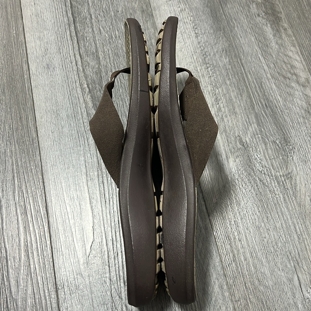 KEEN Men’s Kona Flip flop Sandals / contour arch /brown / Size 12 - Picture 11 of 13